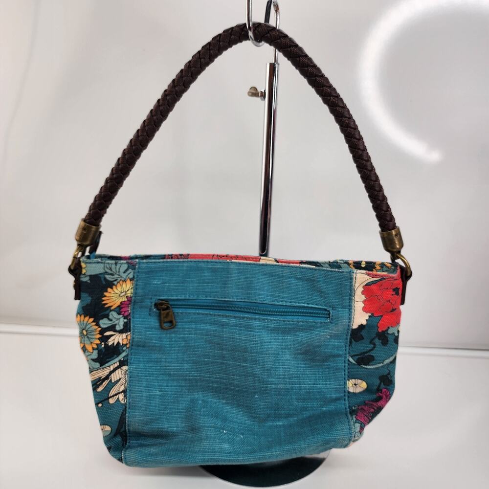 Sakroots Elsa Small Hobo Bag Artist Circle Spirit Desert Blue Pink Floral Purse - Picture 3 of 16